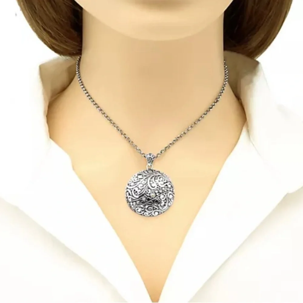 Devata Sterling silver & 18k Bali Pendant